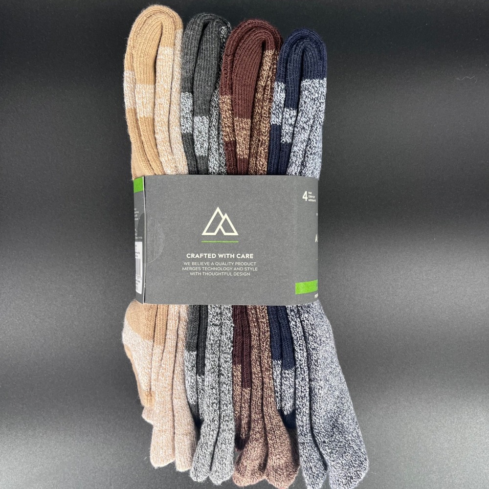Alpine Design Men's XL Crew Hiking Socks Performance Assorted 4-Pack - Lot of 3‎ - Picture 7 of 7
